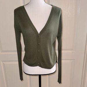 H&M Sage Green Knit Sweater - Size Small